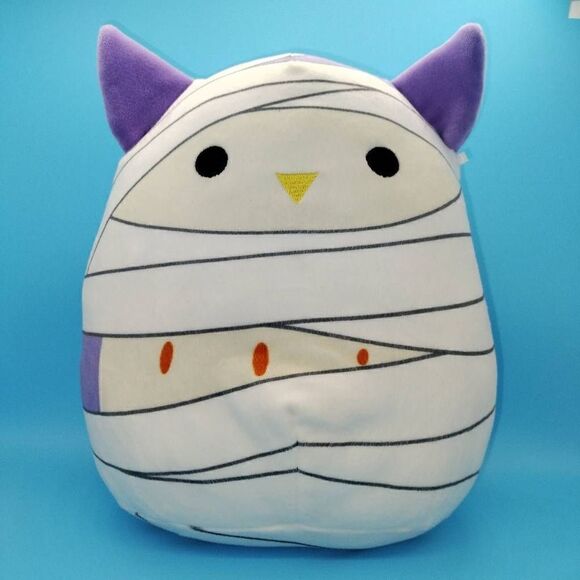 Squishmallows Holly the Owl Halloween Dress-up Mummy Plush 8" - Picture 1 of 6